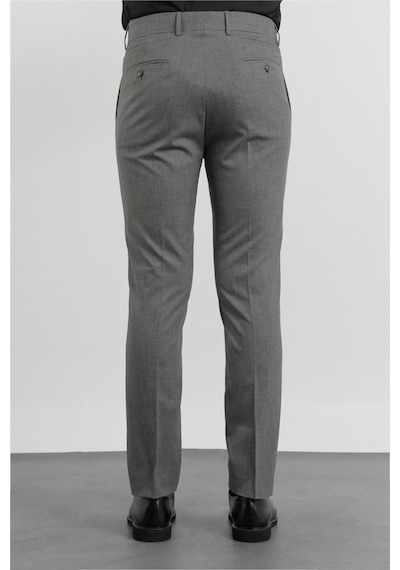 İmza Füme Yan Cep Slim Fit Esnek Classic Pantolon 1003255180