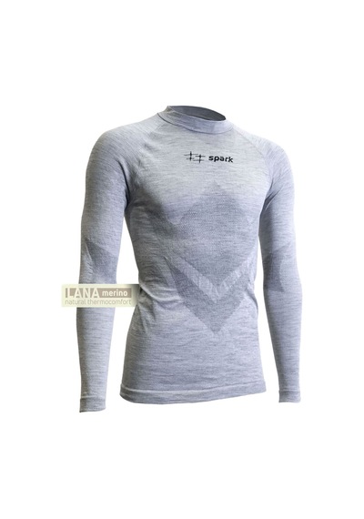 Spark Giau Ma621 Seamless Merino Termal Üst İçlik Gri