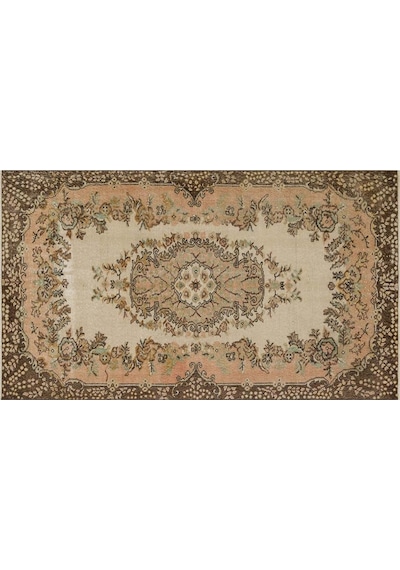 Eşsiz 100% Yün El Dokuma Vintage Halı 122 X 219 Cm 9197