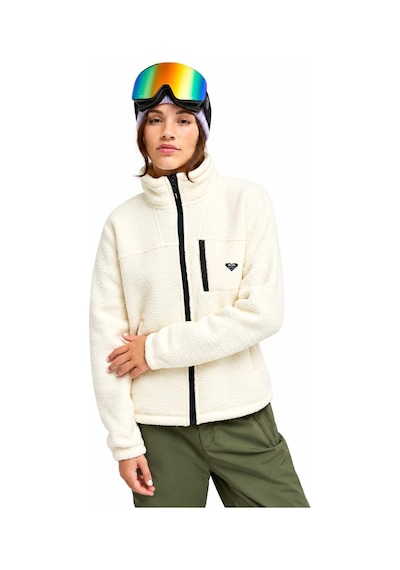 Roxy Alabama Full Zip Solid Kadın Polar-erjft05100 Kırık Beyaz