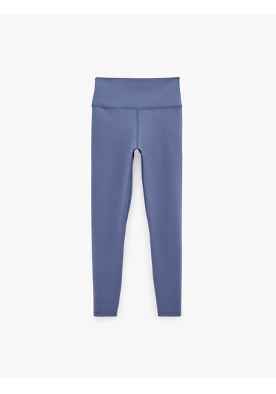 Koton Yüksek Bel Dikiş Detaylı Skinny Fit Spor Tayt Lila 7wak40265nk