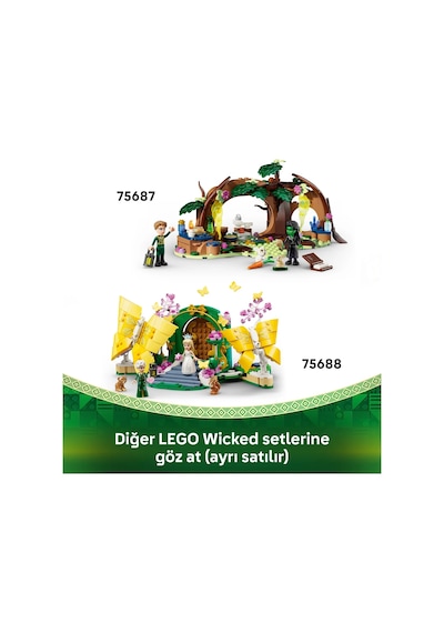 LEGO® Wicked Glinda’nın Düğünü 75688 - 8 Yaş ve Üzeri Çocuklar için Kelebek İçeren Yaratıcı Oyuncak Yapım Seti (476 Parça)