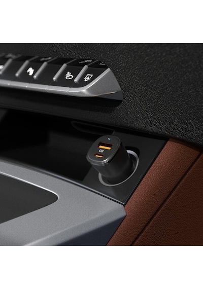 Spigen 48w Usb-c 2 Port Araç İçi Adaptör - Samsung Pps Destekli Hızlı Şarj Aleti İphone & Android & İpad Type-c Pd 3.0 30w + Qc 3.0 18w