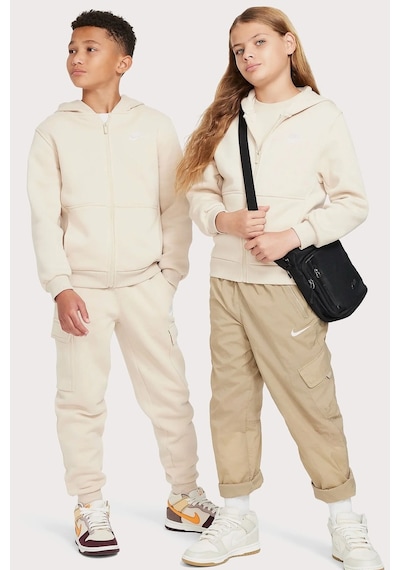 Nike Sportswear Full-zıp Fermuarlı Kapişonlu Çocuk Sweatshirt Krem Krem