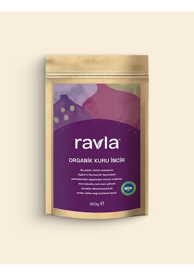 Ravla Organik Kuru İncir - 500g 500 G