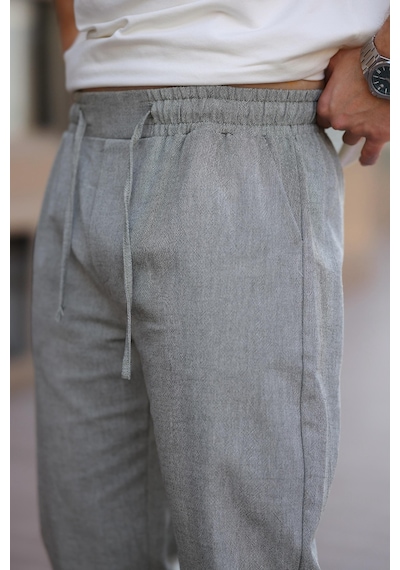 Madmext Haki %100 Pamuklu Rahat Kesim Erkek Pantolon E6565