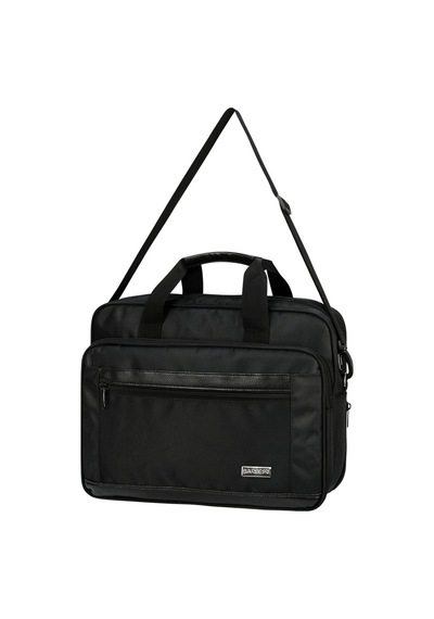 Galb Leather Unisex Siyah 16.5 Inc Koruklu Genisleyebilir Laptop & Evrak Cantasi