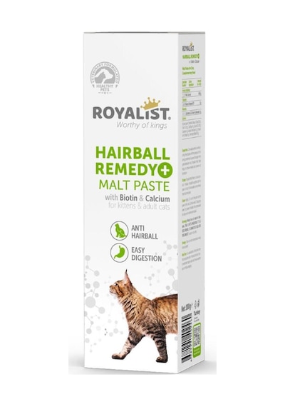 Hairball Remedy+malt Paste Kediler İçin Tüy Yumağı Önleyici Macun Biotin & Kalsiyum İçerik 100gr