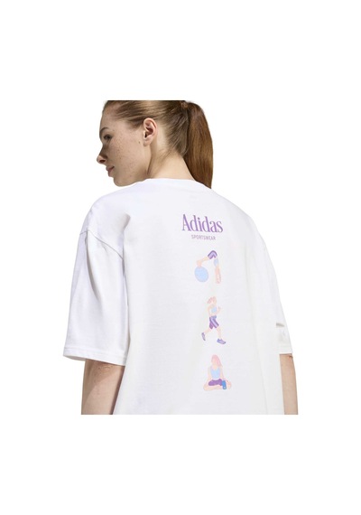 Whıte Adidas Kadın Günlük T-shirt Soft Sport Os T Jz7904 Beyaz