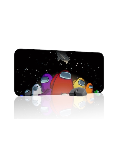 Among Us Kaymaz Dikişli Kauçuk Oyuncu Mousepad V4 - 70x30 Xl Gaming Mouse Pad Fare Altlığı