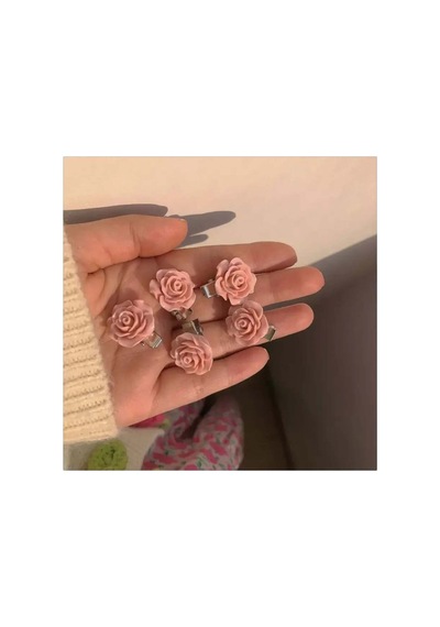 So-much Küçük Pens Çiçekli 6'lı Toka Seti-8 Pembe - 310879182 Pembe - 310879182 Pembe