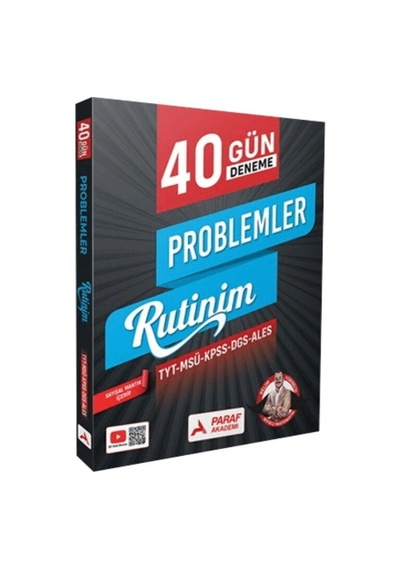 Paraf 40 Gün Deneme Problemler Rutinim Tyt Msü Kpss Dgs Ales