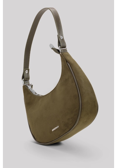Housebags Süet Yeşil Yarım Ay Kol Çantası 242 Yeşil