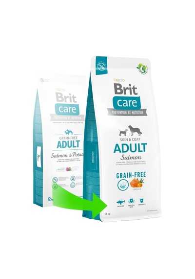Care Skin & Coat, Deri Ve Tüy Hassasiyeti Olan, Yetişkin Köpekler İçin, Tahılsız, Somon Balıklı Kuru Mama, 12 K