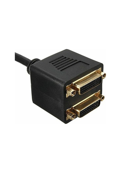 hdmı erkek to 2x dvı 24+5 dişi çevirici splitter kablo