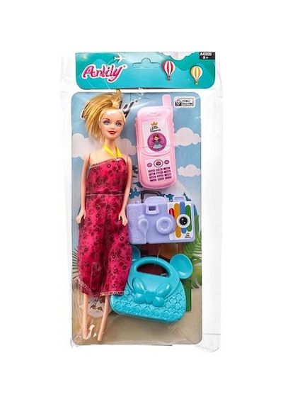 Anlily Poşette Telefonlu Foto Makineli Bebek