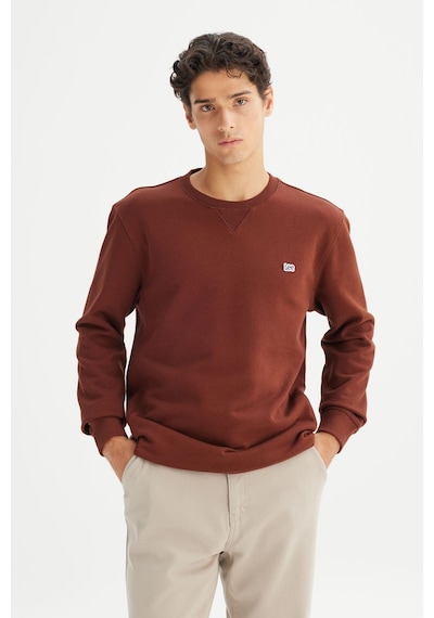 Lee Erkek Small Logo Sweatshirt Luxbrown Luxbrown