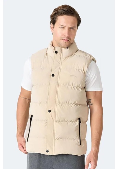 Slazenger Halox Erkek Şişme Yelek Bej Bej