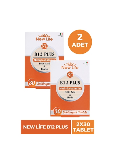 New Life B12 Plus Methylcobalamin 2 x 30 Tablet