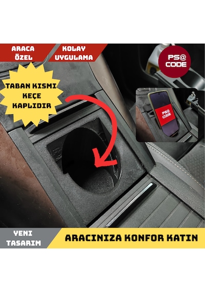 Citroen Berlingo-peugeot Rifter-opel Combo-fiat Doblo Orta Konsola Çapraz Telefonluk Ve Bardaklık 1