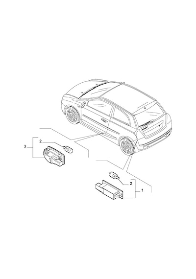 Fiat 500 Punto İdea Linea Bravo Panda Stilo Doblo Bagaj Lambası