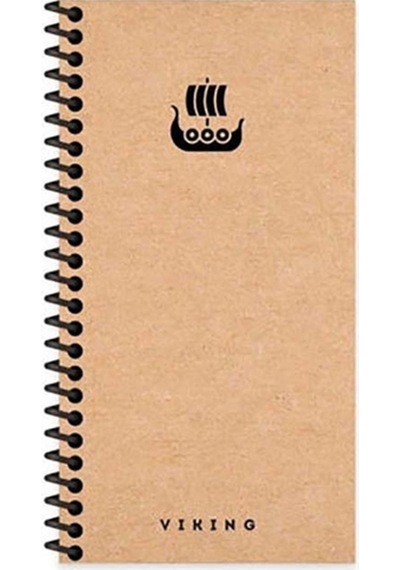 Keskin 10x19 Sert Kapak La Plume Viking 80 Yaprak Spiralli Çizgisiz Defter Gemi 417967-99 No Color
