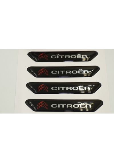 Citroen Logo Kapı Kenarı Koruma Metalize Damla Desen 3M Band
