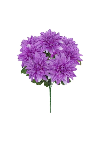 Yapay Çiçek Lila 7li Yıldız Çiçeği Demeti 40 30cm Lila