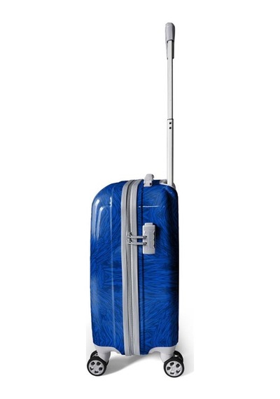 Coral High Lacivert Saks Futbol Desenli Pc Kabin Boy Valiz 50cm 16561 Çok Renkli