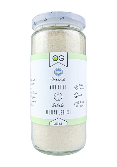 OG natural Organik Yulaflı Bebek Muhallebisi Karışımı 300 G 6 Ay