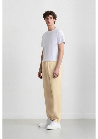 DeFacto Bol Rahat Kesim Wide Leg Yazlık Keten Pantolon C2727AX25SPBG760