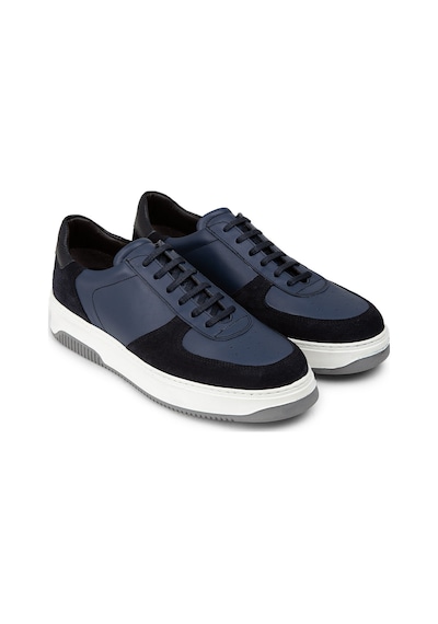 Deery Hakiki Süet Mavi Erkek Sneaker Ayakkabı - 01965Mmvıe02 Mavi