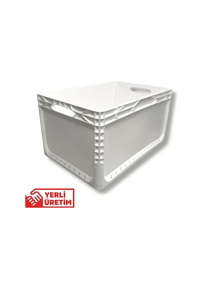 Alpbx 1.kalite Beyaz Plastik Kasa 60x40x32 Cm - Kutu 65 Litre