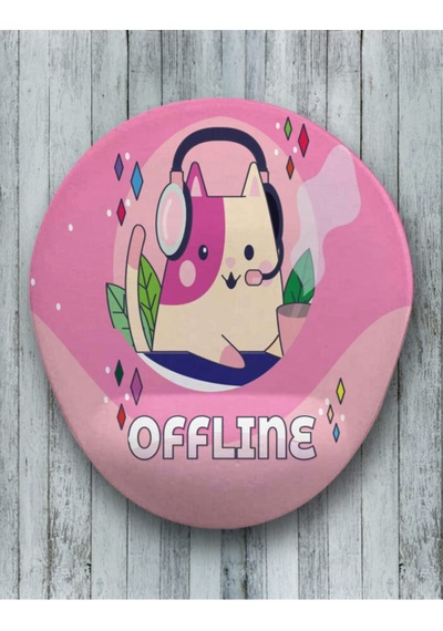 Offline Oval Bilek Destekli Mouse Pad Mousepad