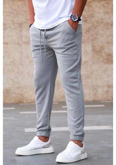 Madmext Boyalı Gri Basic Eşofman 5424 Gri