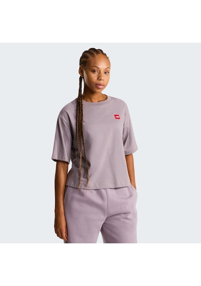 The North Face W Tnf Red Box S/s Boxy Tee Kadın Tişört Nf0a8eg6g7o1 Gri
