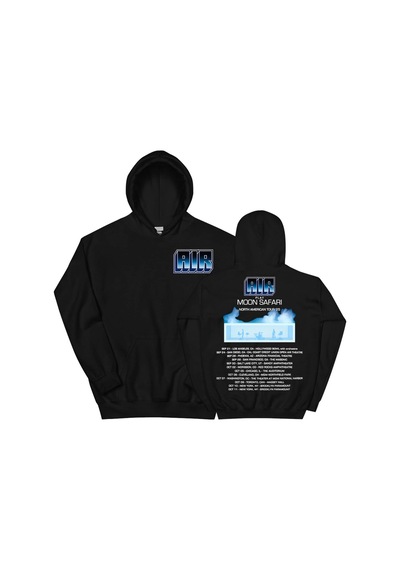 Startmore Siyah Unisex Air Moon Safarı Dünya Turu Rahat Kapşonlu Sok Siyah