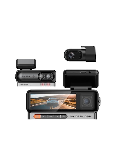 Alpha 1 4k Araç İçi Kamera 3 Kanallı Sony Imx678 Gps + Wi-fi + Park Modu Ön-iç-arka
