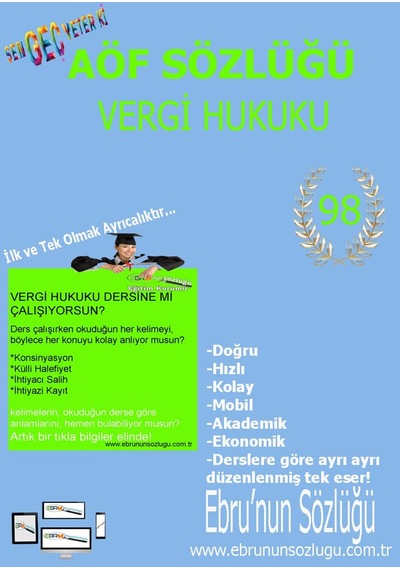 AÖF İİBF Ebrunun Sözlüğü Vergi Hukuku - E Sözlük