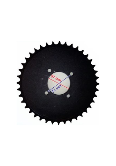 ATV ARKA DİŞLİ 520-40T İÇ 58X4 DELİKLİ IND ÖM