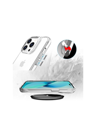 Zore Apple Uyumlu iPhone 14 Pro Max  Şeffaf Ultra İnce Aihttg Tasarımlı Okka Kılıf-renks Renksiz
