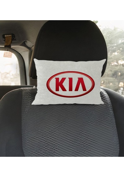 Bk Gift Kia Tasarımlı Dikdörtgen Araç Koltuk Yastığı-1