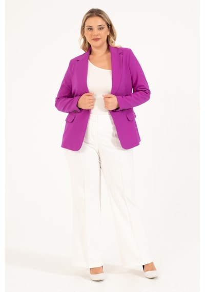 Myline Astarlı Blazer Ceket-fuşya Fuşya