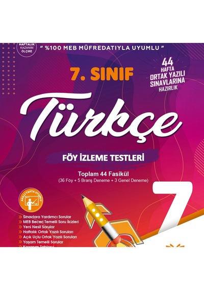 7. Sınıf Türkçe Föy İzleme Testleri