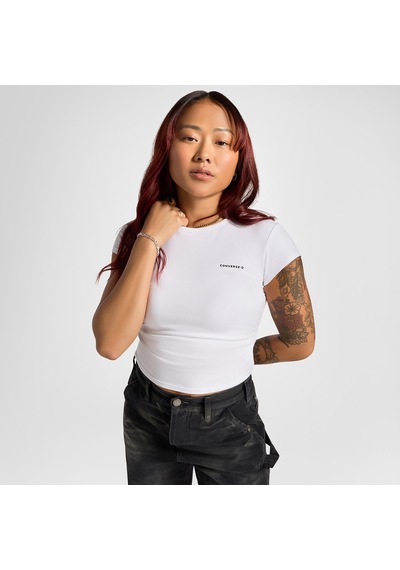 Converse Wordmark Kadın Beyaz T-shirt