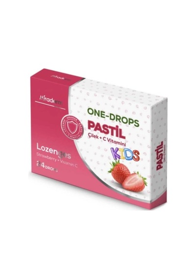 One Drops Çilek + C Vitamini Kids 24 Pastil 8684252160464