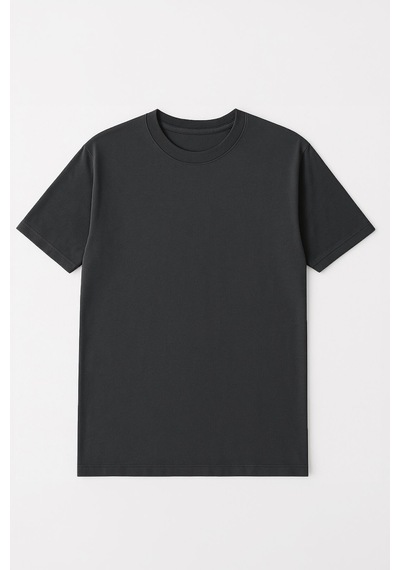 Markapia Woman Kadın %100 Pamuk Basic T-shirt Antrasit