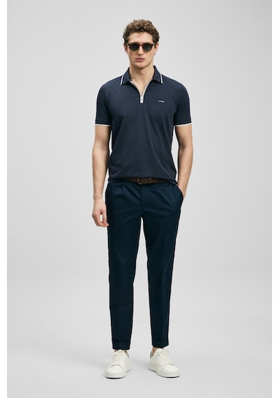 Lufian Chase Erkek Polo Yaka T-shirt 111040236 Lacivert