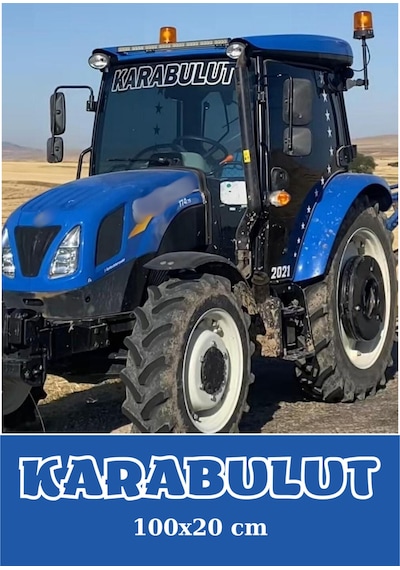 Traktör Cam İçin Kişiye Özel İsim 100x20 Arturo