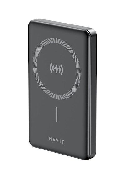 Havit PB5203 10000 mAh Ultra İnce 20 W Magsafe Manyetik Powerbank- Siyah